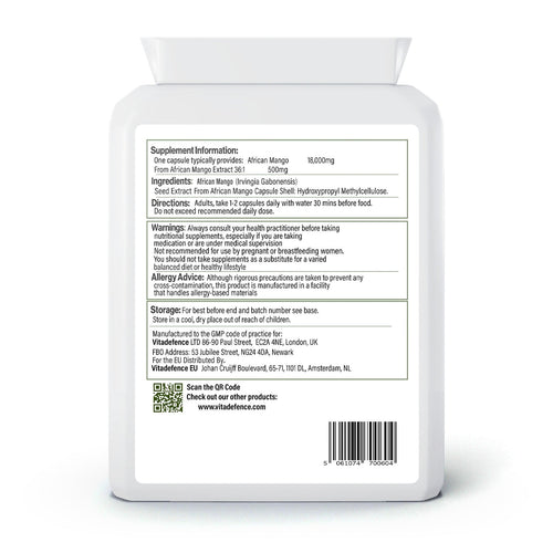 African Mango 2-Pack | Concentrated Seed Extract 500mg – 120 Capsules (2 x 60)
