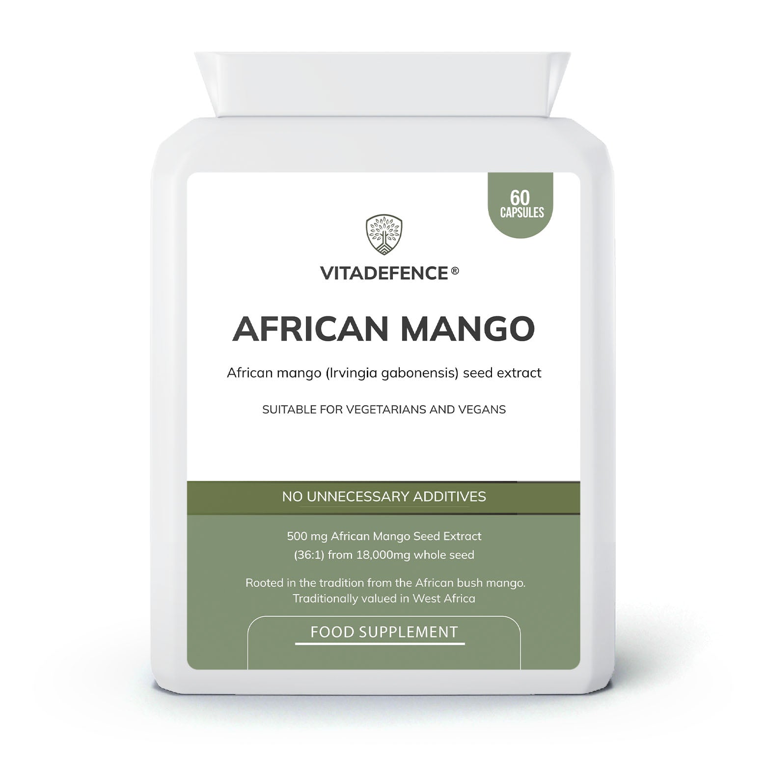 African Mango 2-Pack | Concentrated Seed Extract 500mg – 120 Capsules (2 x 60)