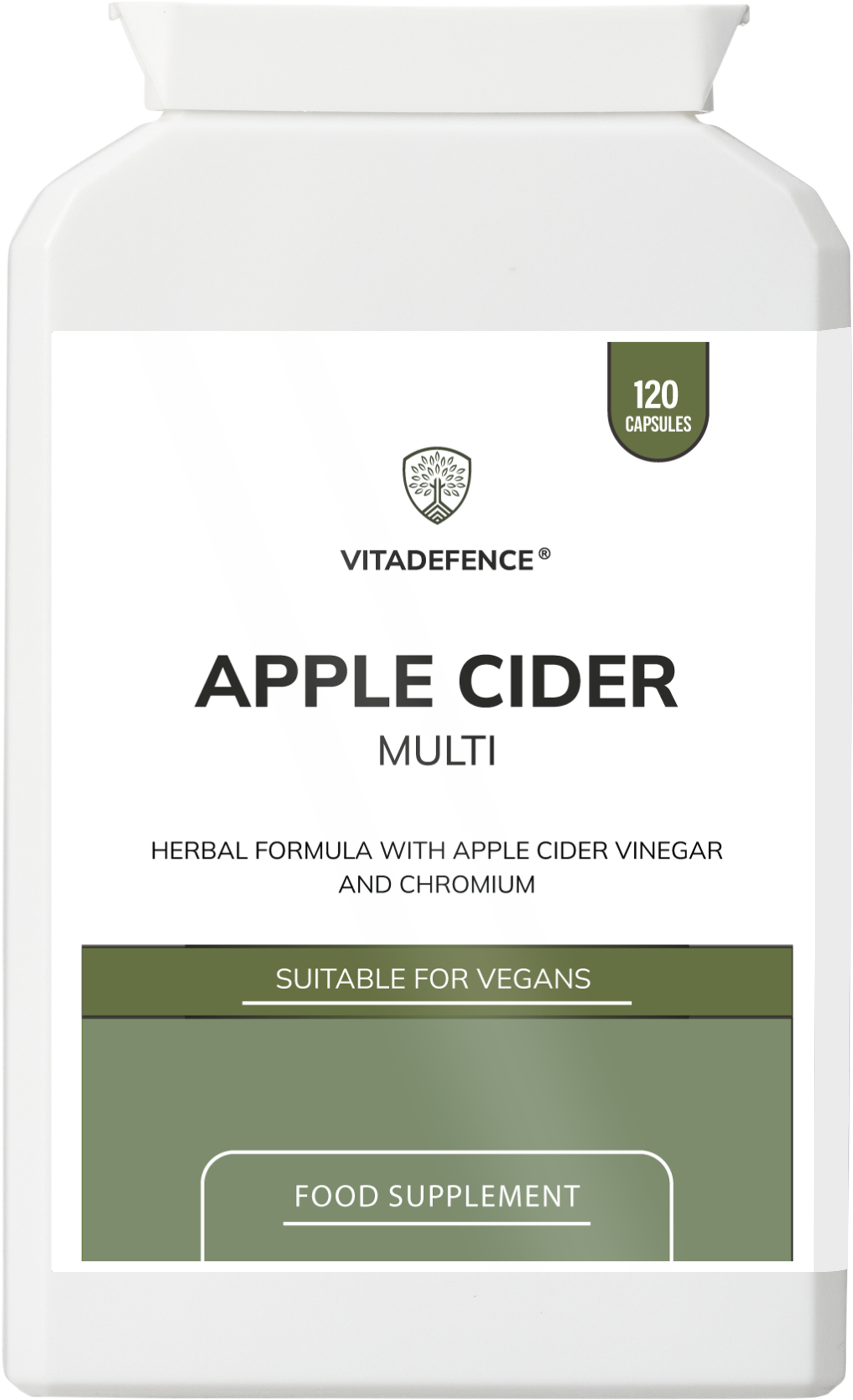 Apple Cider Multi | With Chromium, Turmeric & Botanicals – 120 Vegan Capsules
