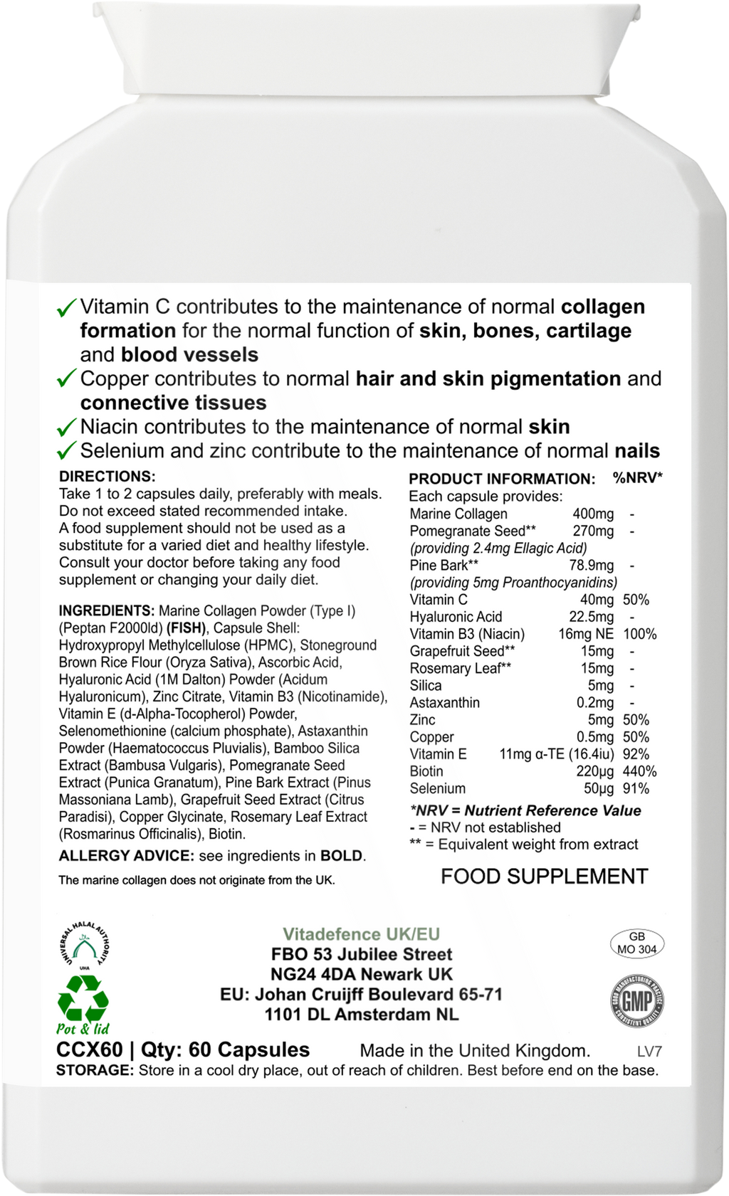 Marine Collagen Multi — 60 Capsules