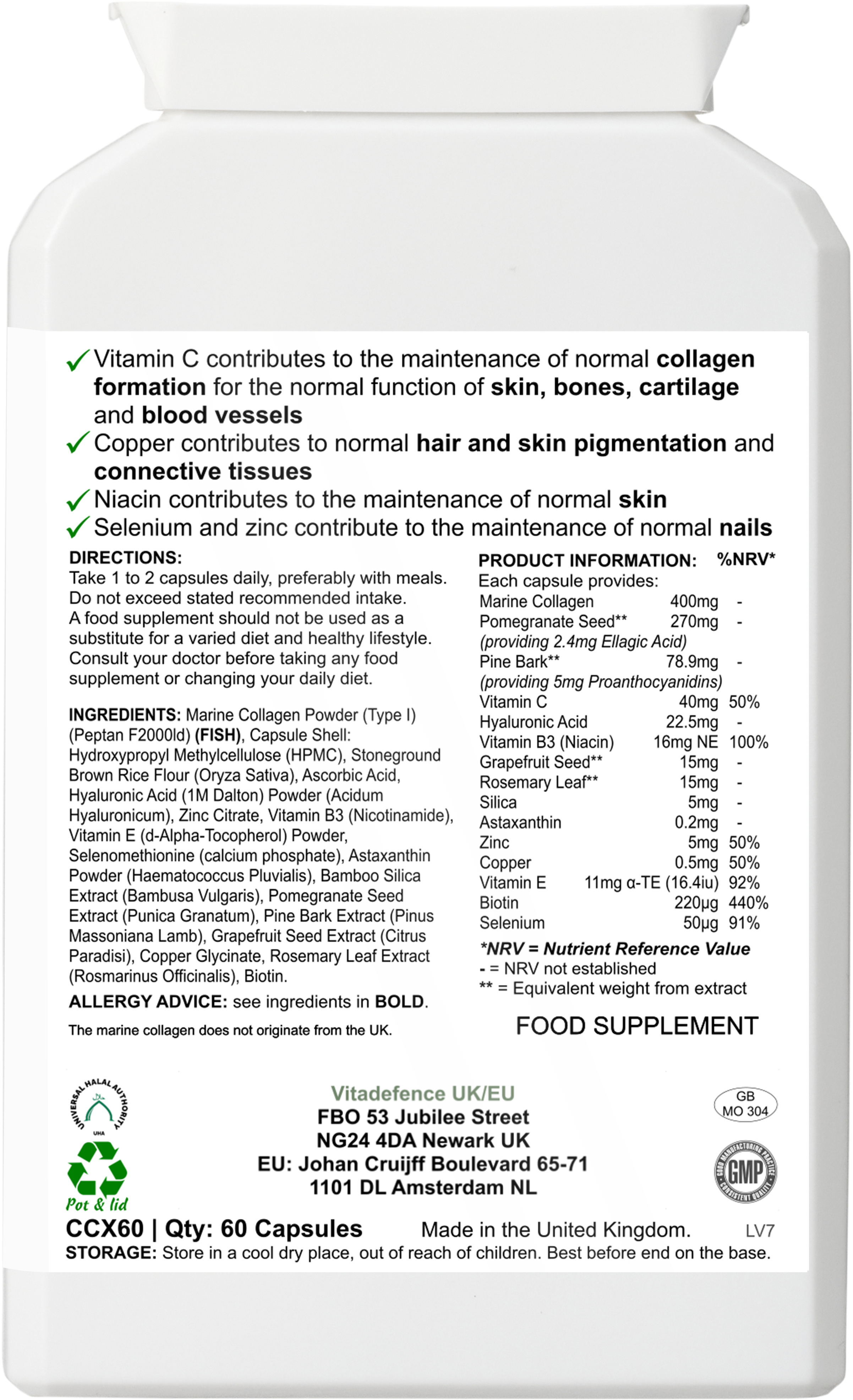 Marine Collagen Multi — 60 Capsules