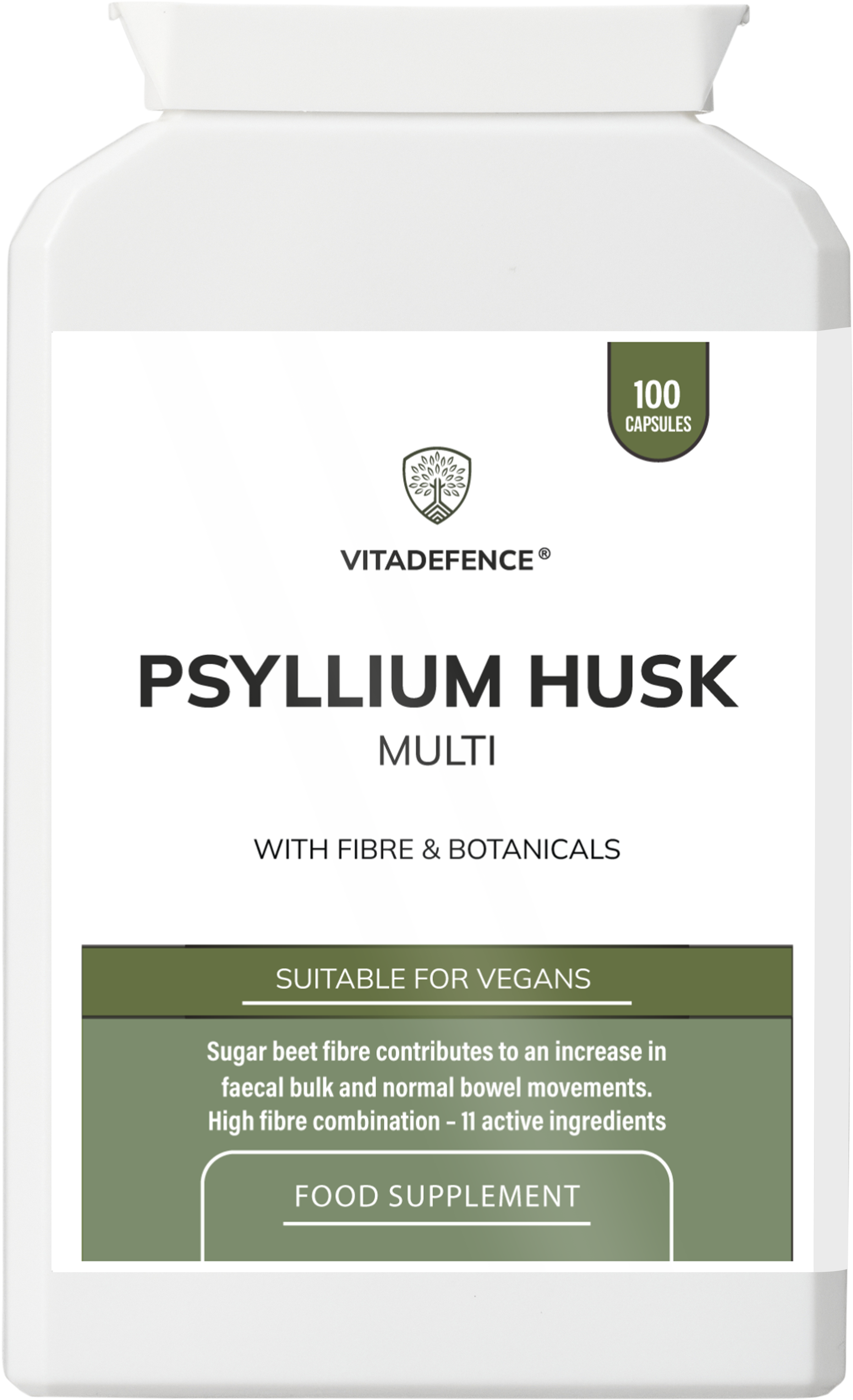 Psyllium Husk Multi | High-Fibre Botanical Blend – 100 Capsules