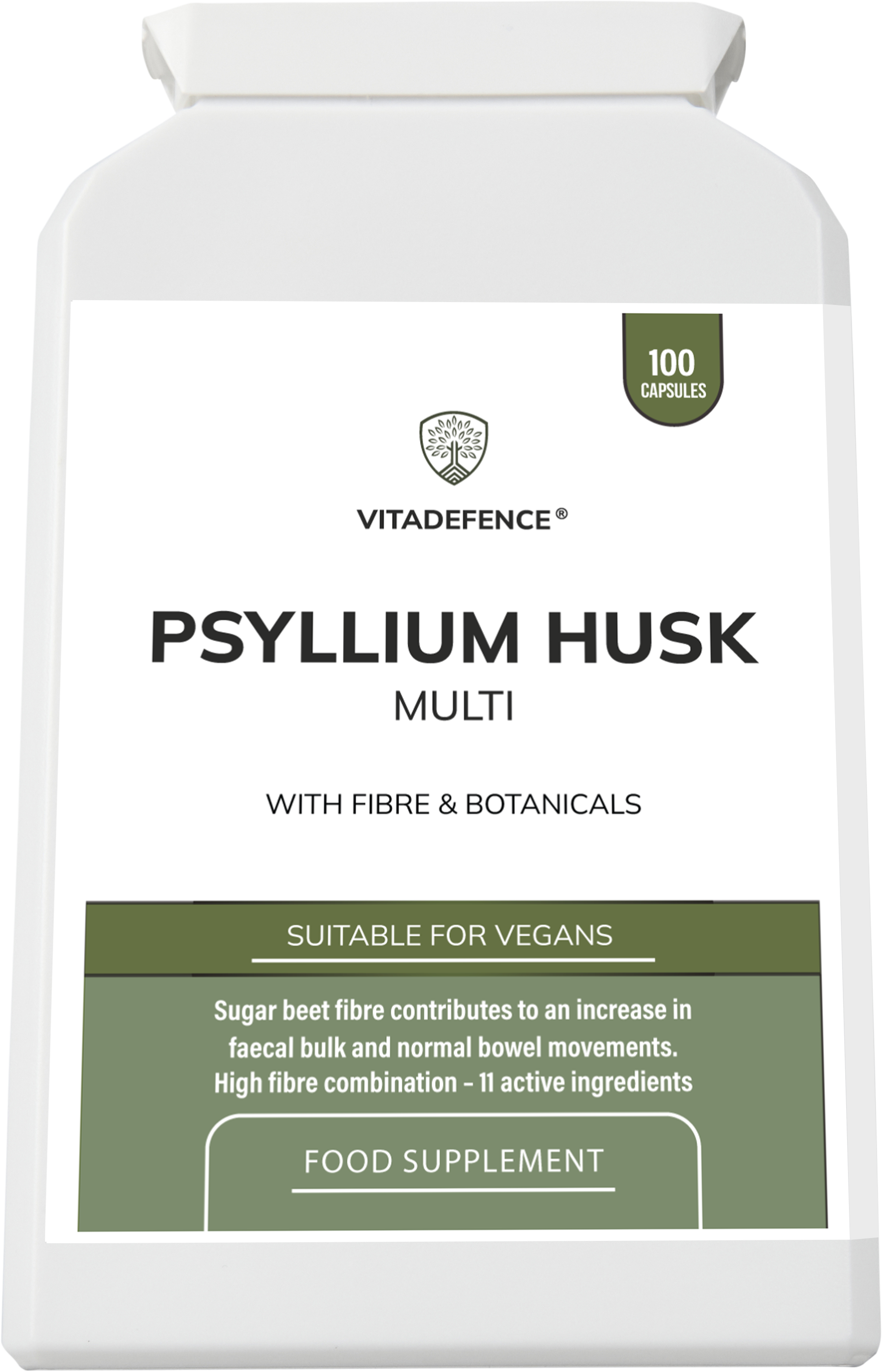 Psyllium Husk Multi | High-Fibre Botanical Blend – 100 Capsules
