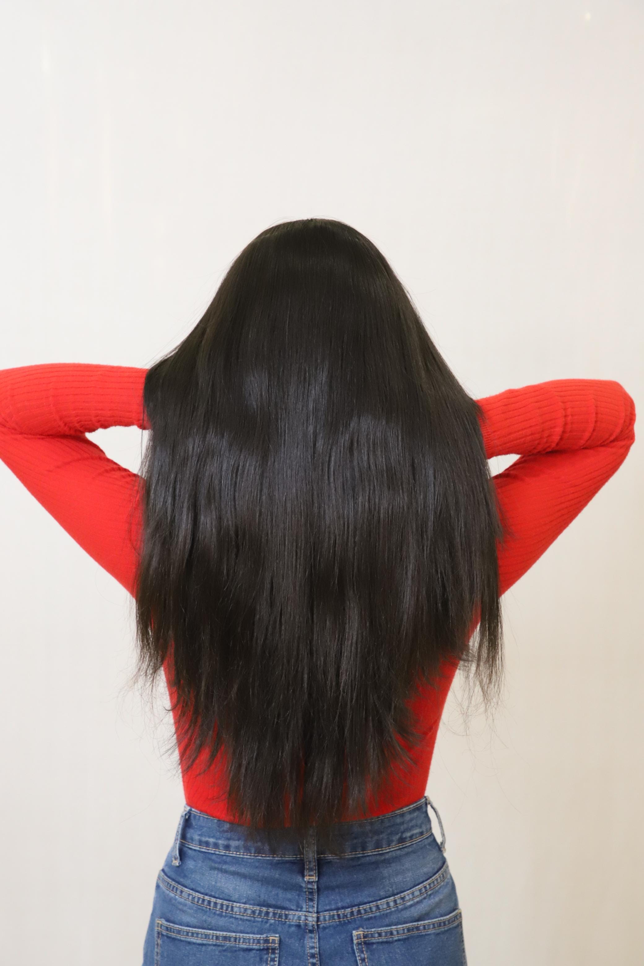 V-Shape Clip-In Volumizer | Back & Side Volume with Layered Fall | Remy Hair India