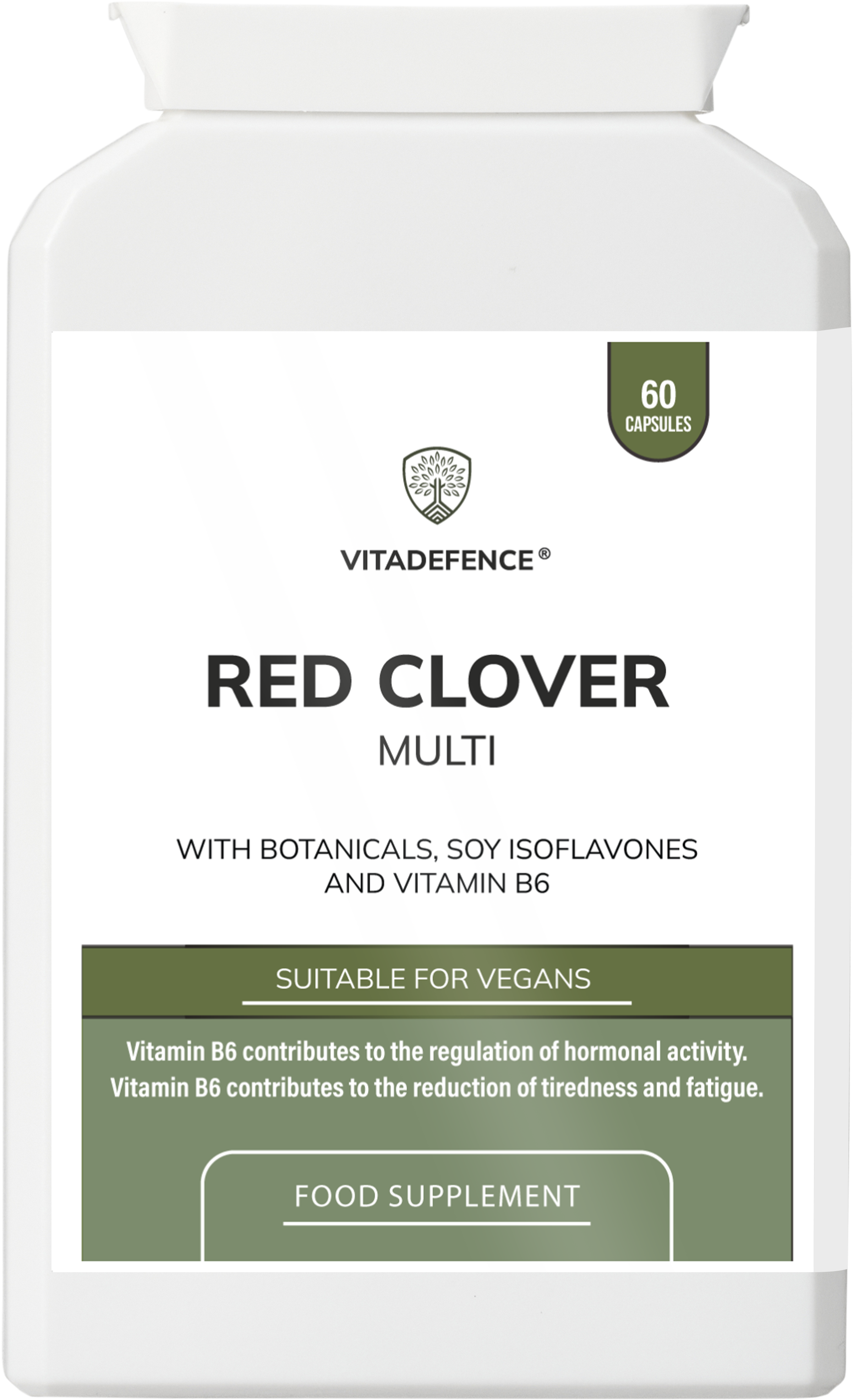 Red Clover Multi | With Vitamin B6, Zinc, Sage & Siberian Ginseng – 60 Capsules