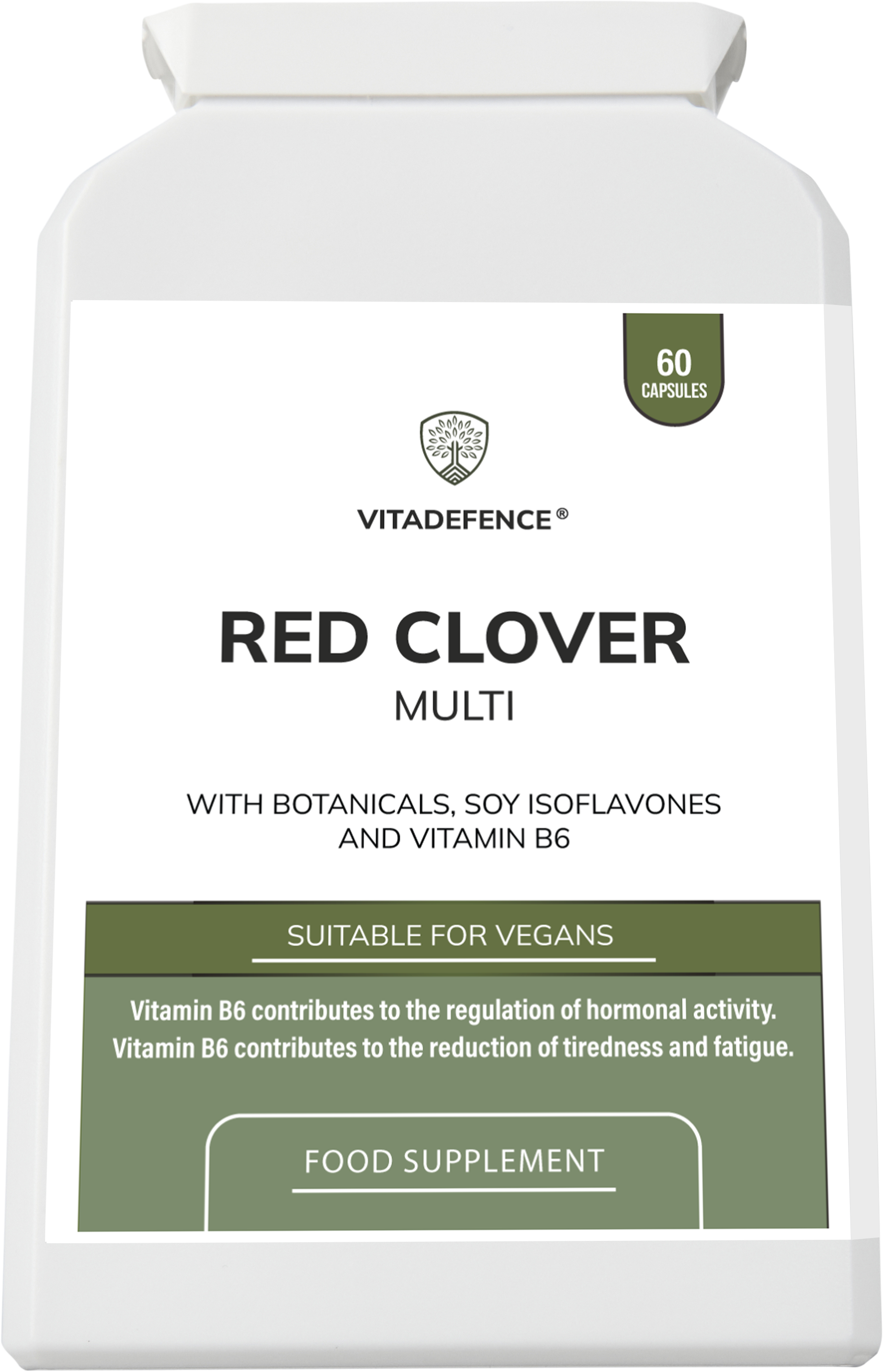 Red Clover Multi | With Vitamin B6, Zinc, Sage & Siberian Ginseng – 60 Capsules