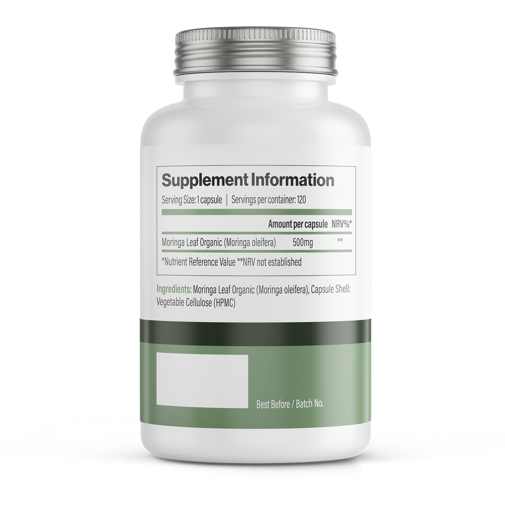 Moringa Oleifera | 500 mg Vegan Capsules – 120 Count
