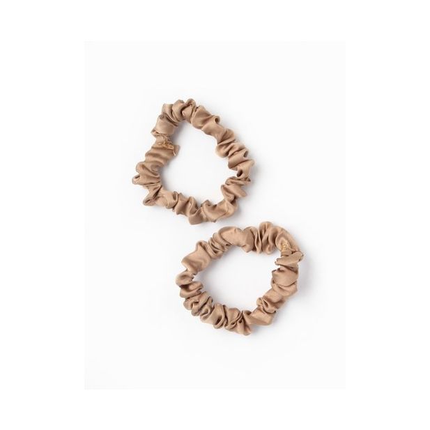 Small - Vegan silk fabric scrunchies Assorted Colours