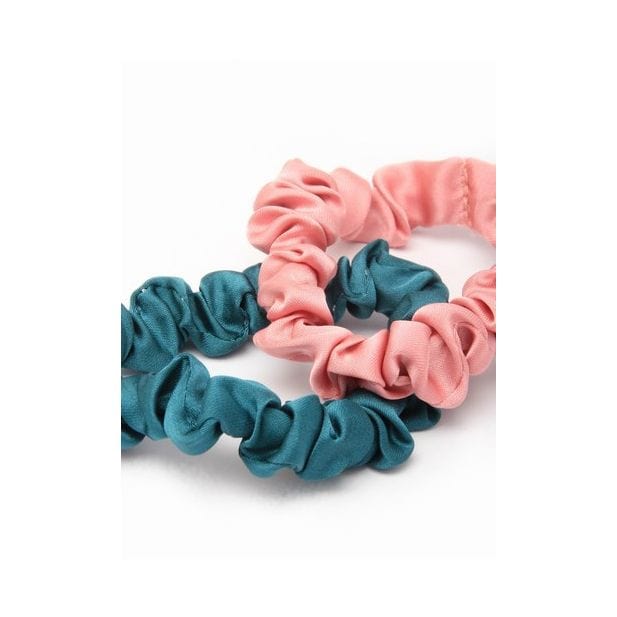 Small - Vegan silk fabric scrunchies Assorted Colours